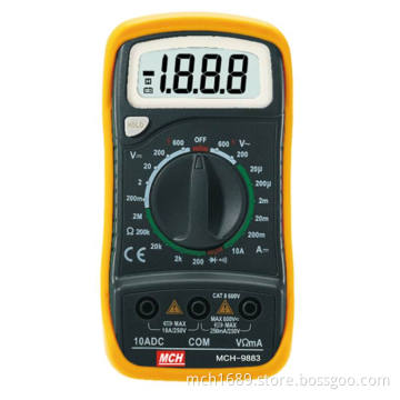 Digital Multimeter, AC/DC Voltage, DC Current, 2000 Counts (MCH-9883/9883B)